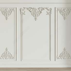 简欧雕花线条3D模型下载